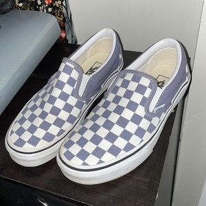 Light Blue Checkered Vans